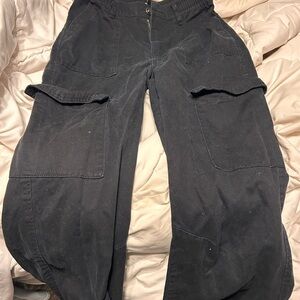 Ambiance Women's Black Cargo Pants